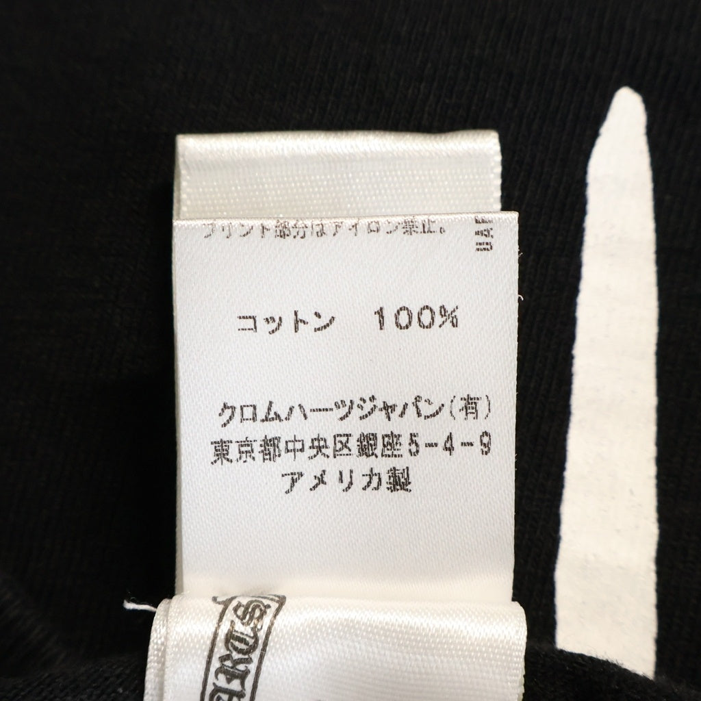 CHROME HEARTS(クロムハーツ) RS3 CROSS L/S TEE ヴァーティカルロゴ アールエススリー 長袖クルーネックカットソー ブラック