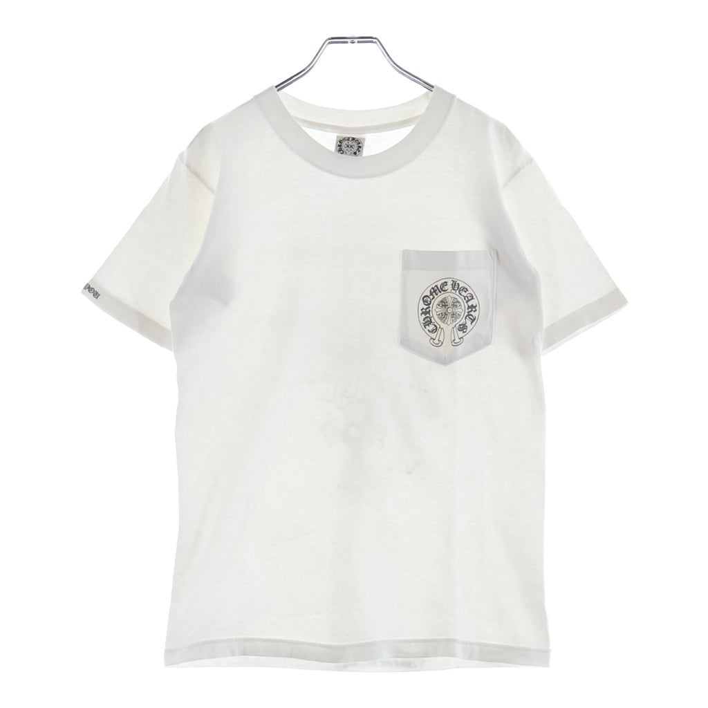CHROME HEARTS(クロムハーツ) OLD S/S オールド バックセメタリークロスプリント 半袖Tシャツカットソー ホワイト
