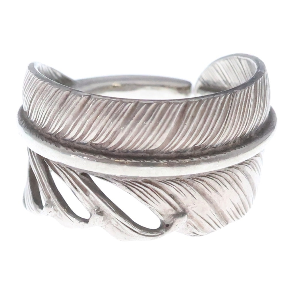WING ROCK(ウィングロック) FEATHER RING プレーン フェザー リング シルバー