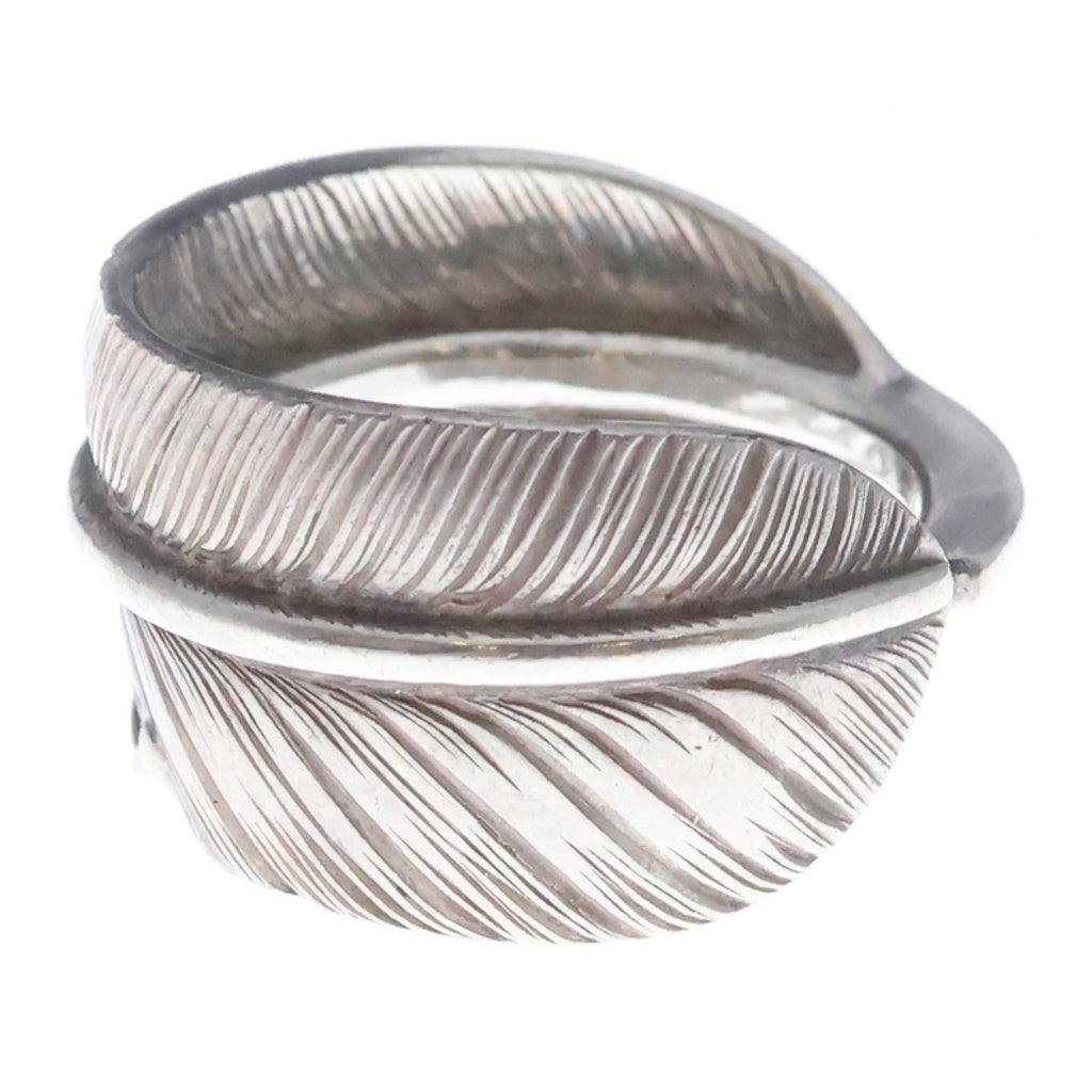 WING ROCK(ウィングロック) FEATHER RING プレーン フェザー リング シルバー