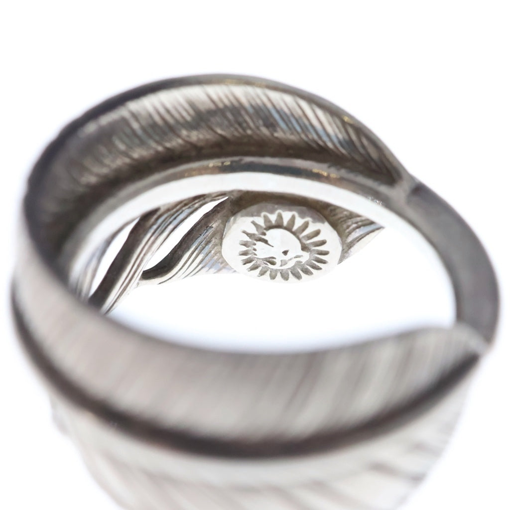 WING ROCK(ウィングロック) FEATHER RING プレーン フェザー リング シルバー