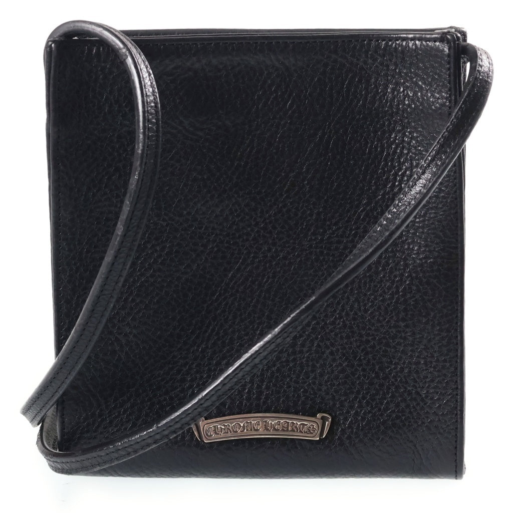 CHROME HEARTS(クロムハーツ) SQ PKT 3CEME CRS スクエアポケット 3クロスパッチレザーシショルダーバッグ