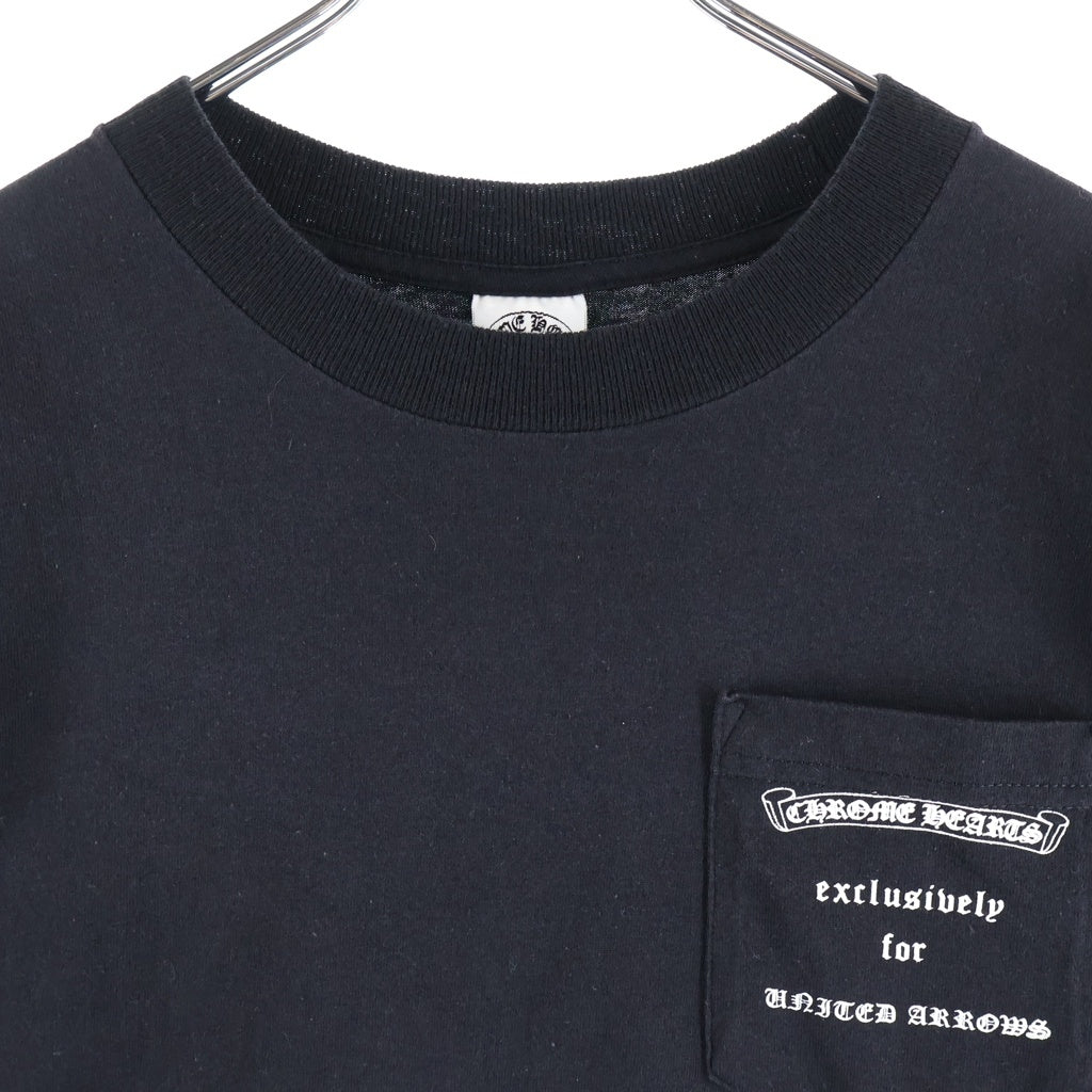 CHROME HEARTS(クロムハーツ) OLD ×UNITED ARROWS ユナイテッドアローズ ダガー クルーネック半袖Tシャツカットソー ブラック