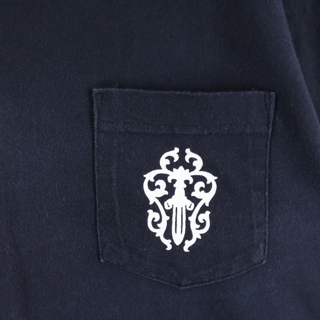 CHROME HEARTS(クロムハーツ) OLD S/S オールド ヴァインダガー バックホースシュープリント 半袖Tシャツ ブラック
