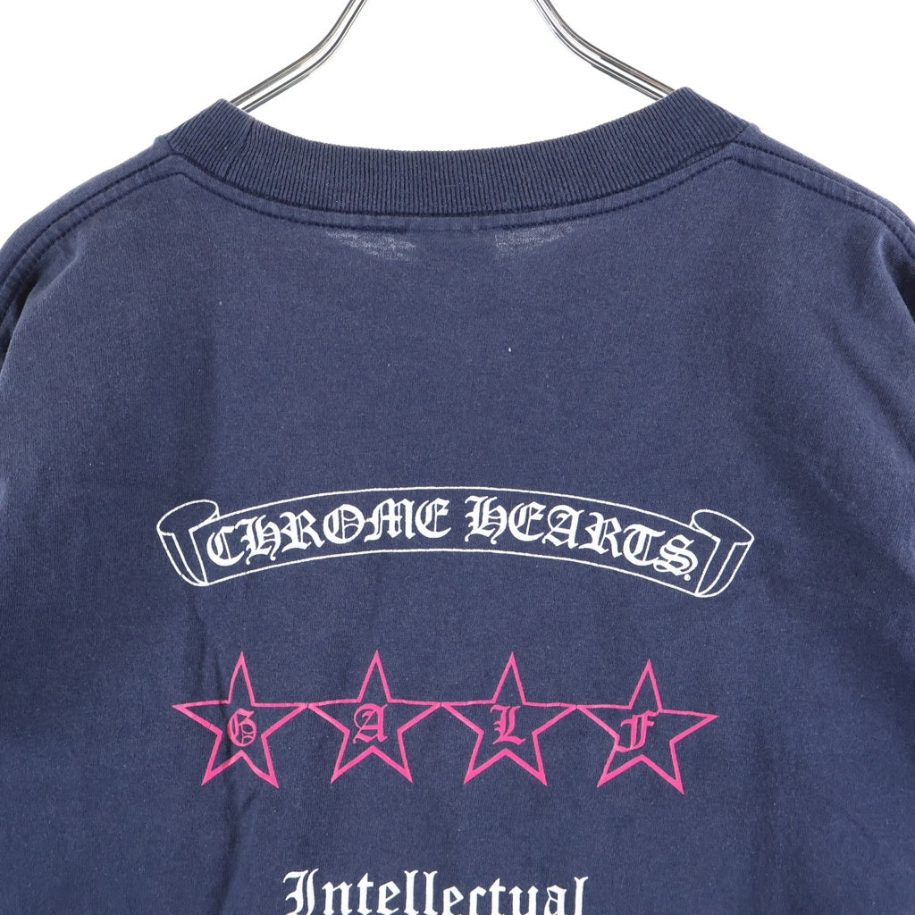 CHROME HEARTS(クロムハーツ) OLD GALF バックスクロールスタープリント Tシャツ カットソー ブラック/レッド