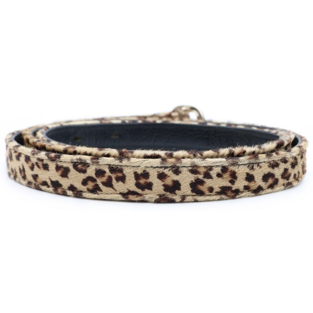 CHROME HEARTS(クロムハーツ) BLT GUNSLINGER 1.0 LEOPARD ガンスリンガー ハラコレオパードレザーベルト ブラック/ベージュ