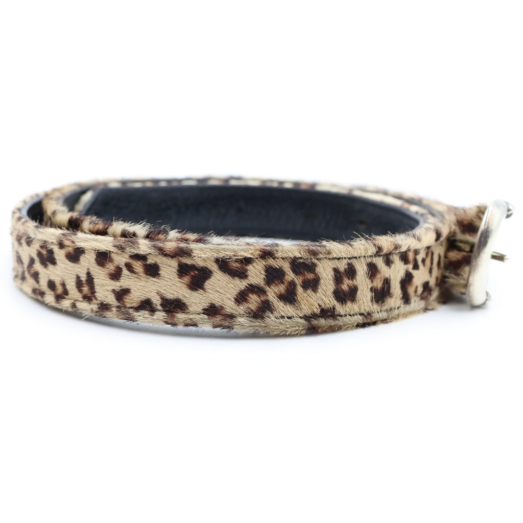 CHROME HEARTS(クロムハーツ) BLT GUNSLINGER 1.0 LEOPARD ガンスリンガー ハラコレオパードレザーベルト ブラック/ベージュ