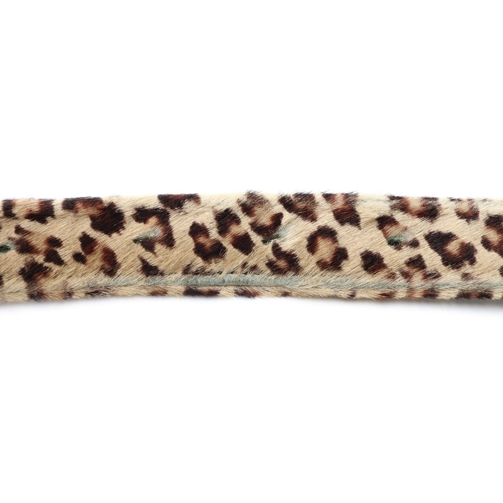 CHROME HEARTS(クロムハーツ) BLT GUNSLINGER 1.0 LEOPARD ガンスリンガー ハラコレオパードレザーベルト ブラック/ベージュ