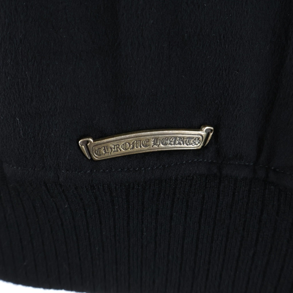 CHROME HEARTS(クロムハーツ) LETTERMAN レターマン CHマルチレザーパッチレザースリーブブルゾン ブラック/グレー