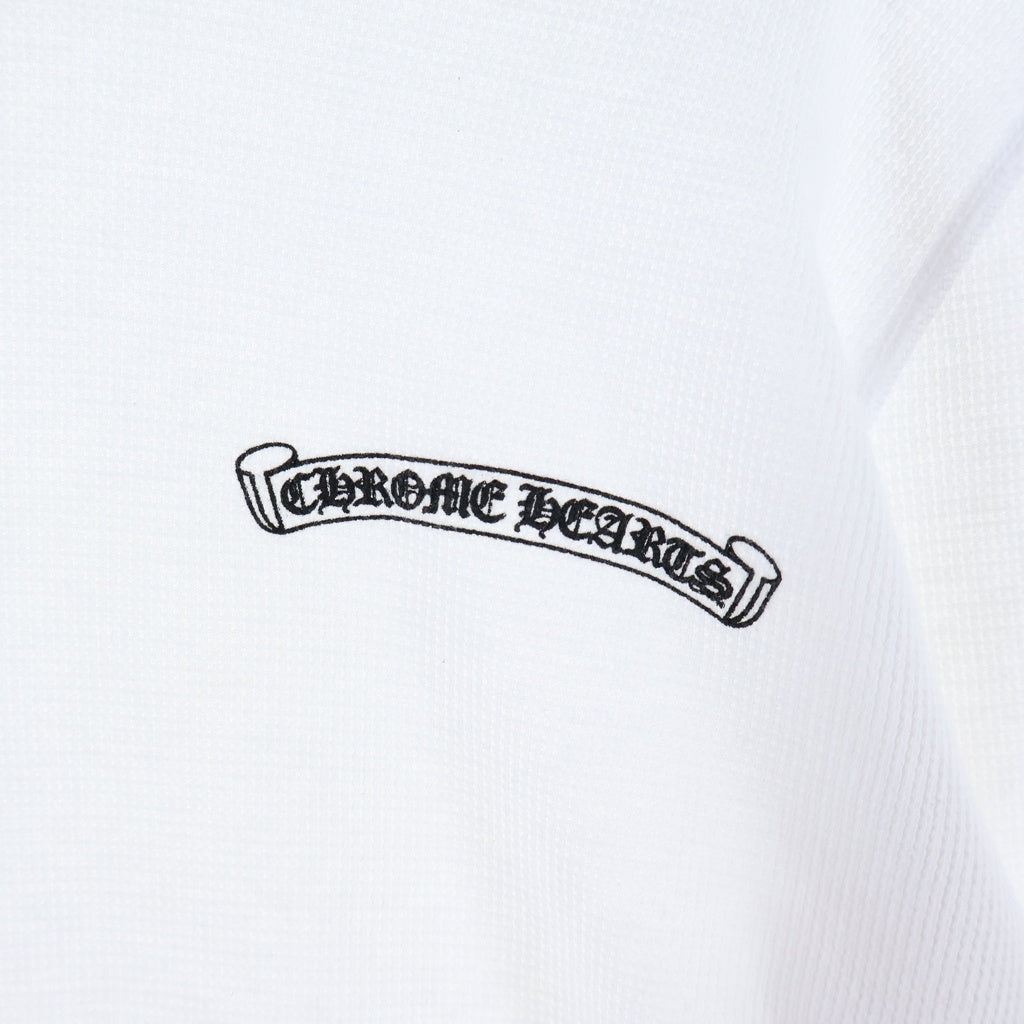 CHROME HEARTS(クロムハーツ) Thermal L S スリーブロゴサーマル長袖カットソー ホワイト