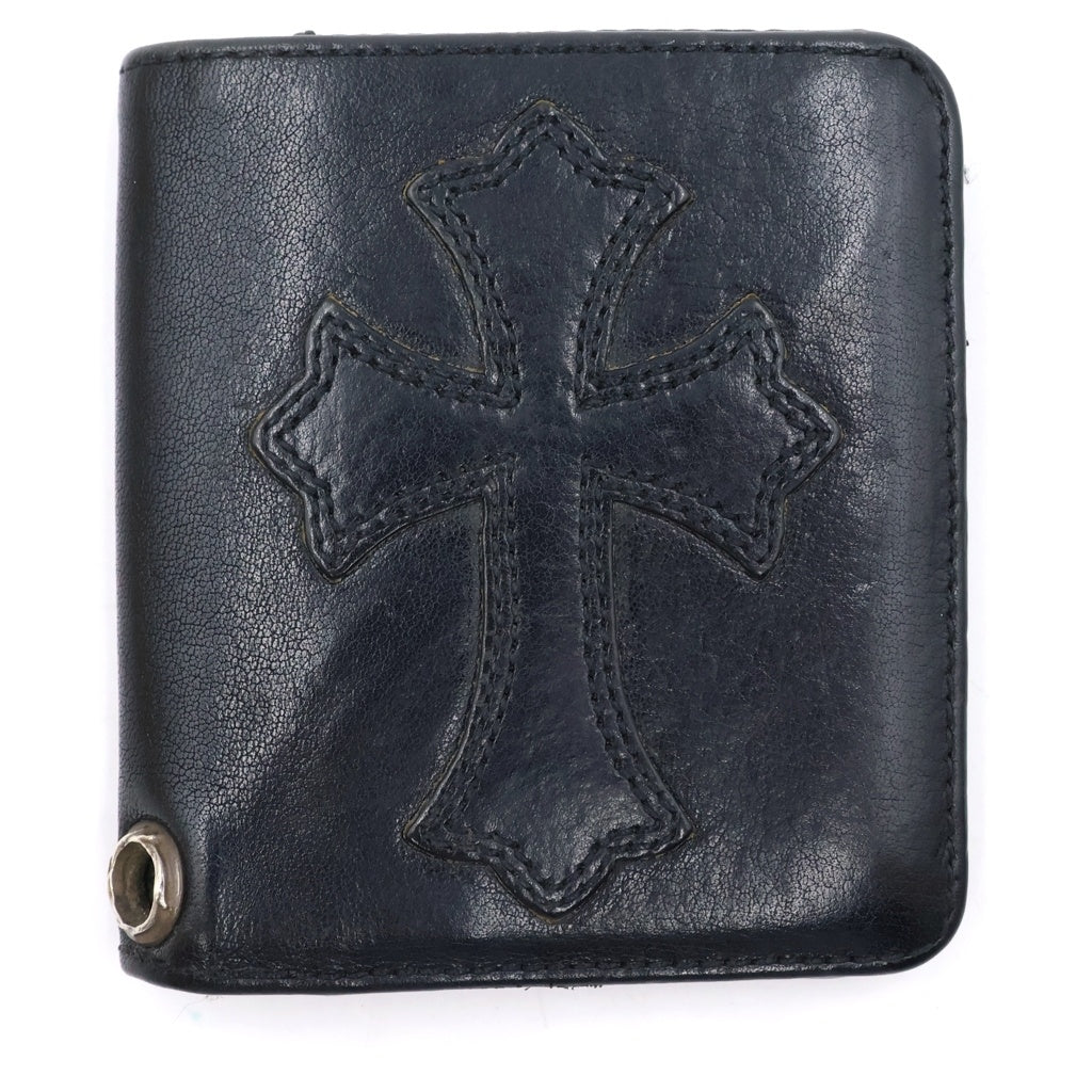 CHROME HEARTS(クロムハーツ) DR DIGIACOMO ディジャコモ グロメット付きレザーウォレット財布 ブラック