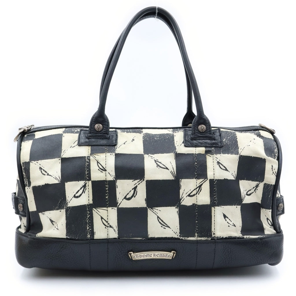 CHROME HEARTS(クロムハーツ) ×MATTY BOY Leather Canvas Bag マッティボーイ レザー&キャンバスバッグ レディース