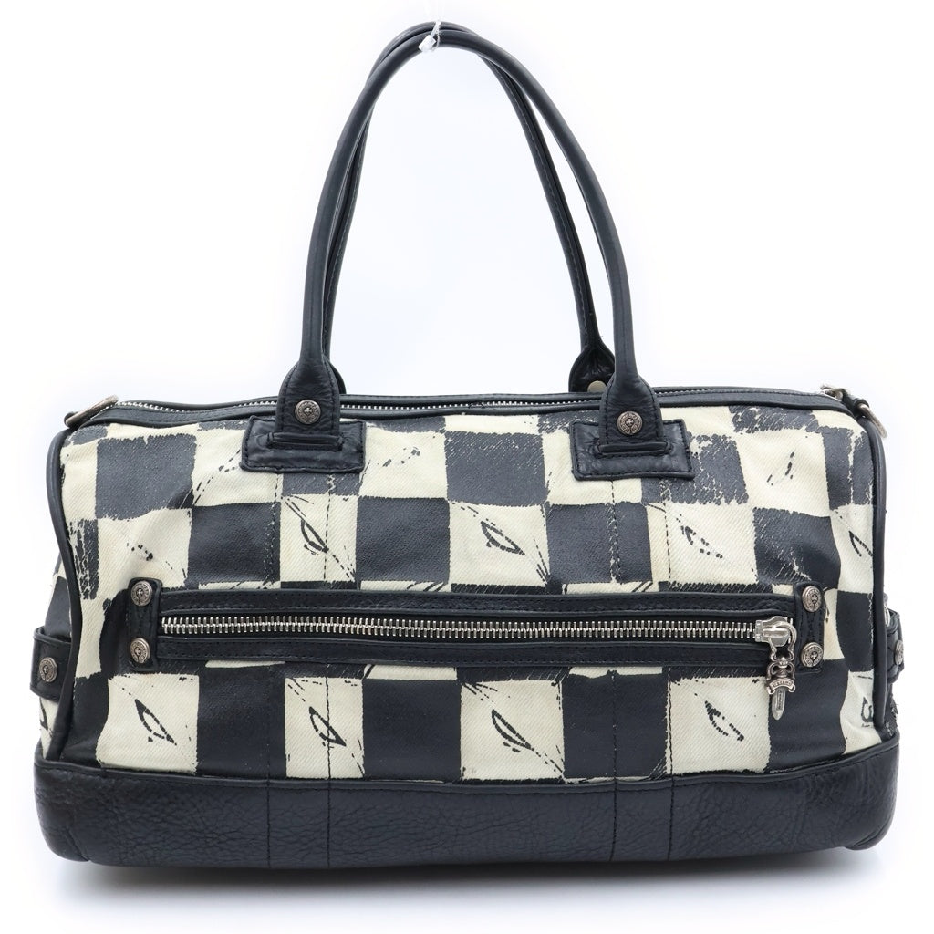 CHROME HEARTS(クロムハーツ) ×MATTY BOY Leather Canvas Bag マッティボーイ レザー&キャンバスバッグ レディース
