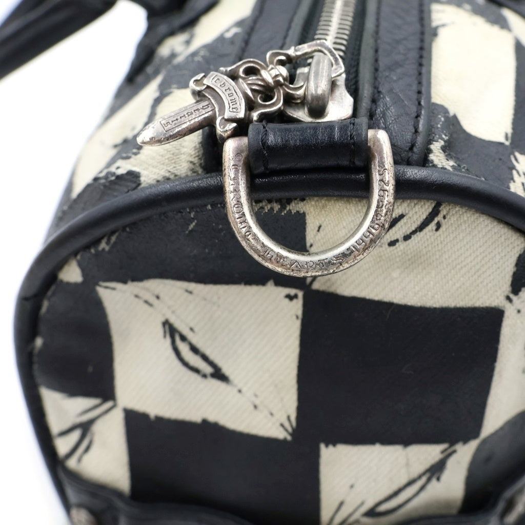 CHROME HEARTS(クロムハーツ) ×MATTY BOY Leather Canvas Bag マッティボーイ レザー&キャンバスバッグ レディース
