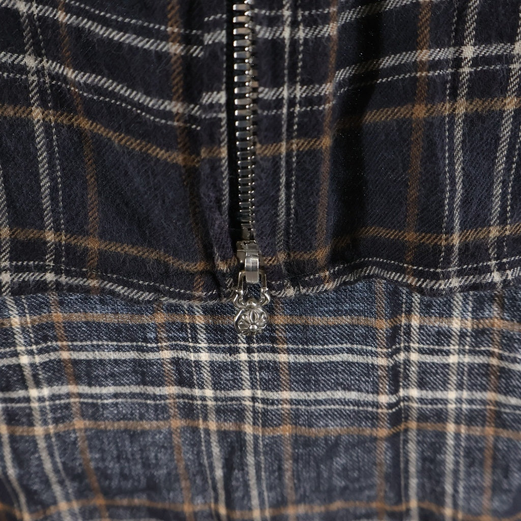 CHROME HEARTS(クロムハーツ) Y NOT ダガージップ 半袖 チェックシャツ