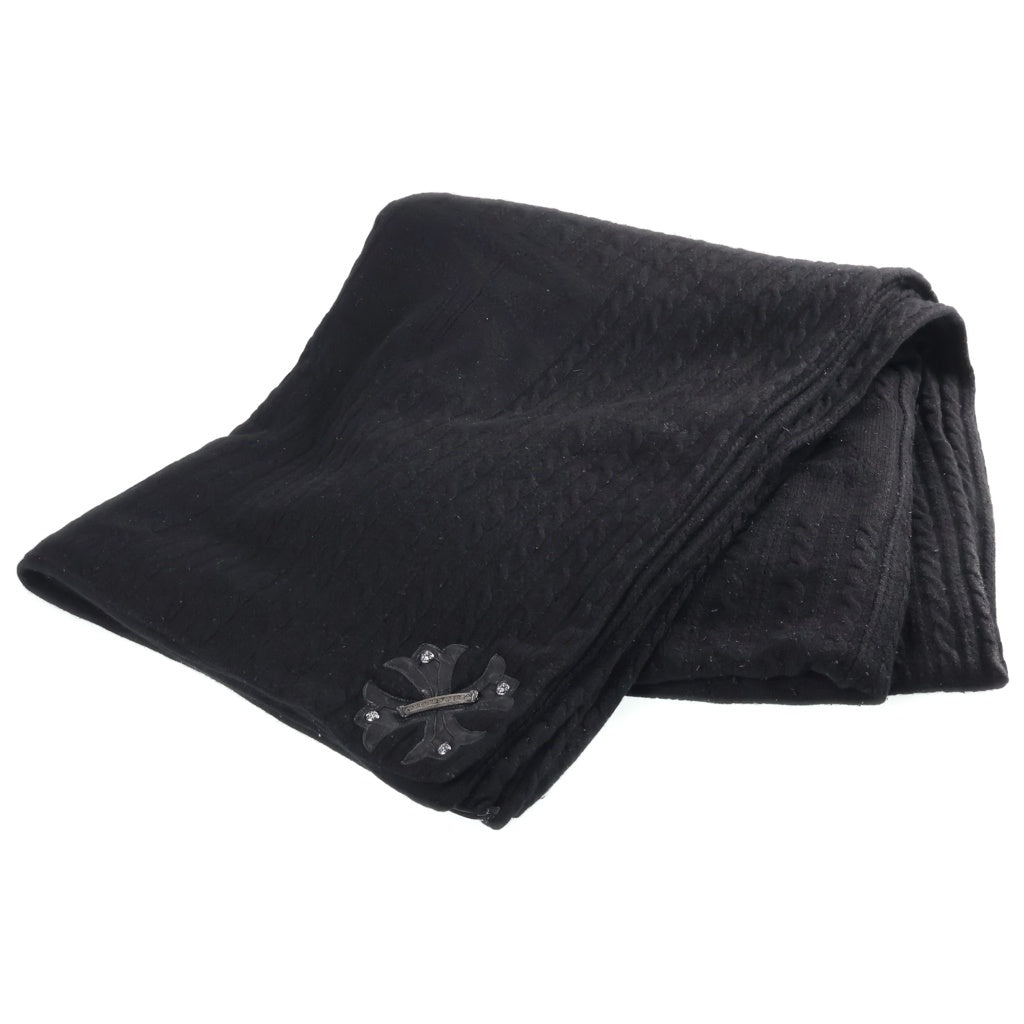 CHROME HEARTS(クロムハーツ) CASHMERE BLANKET CHプラスレザーパッチカシミヤ総柄ブランケット