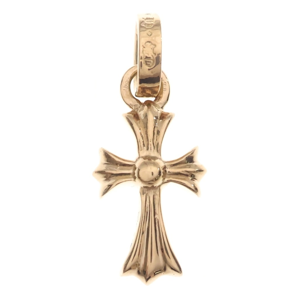 CHROME HEARTS(クロムハーツ) 22K CRS BBYFAT P SAP B ベイビーファット PAVEブルーサファイア チャーム ゴールドネックレストップ ゴールド/ブルー