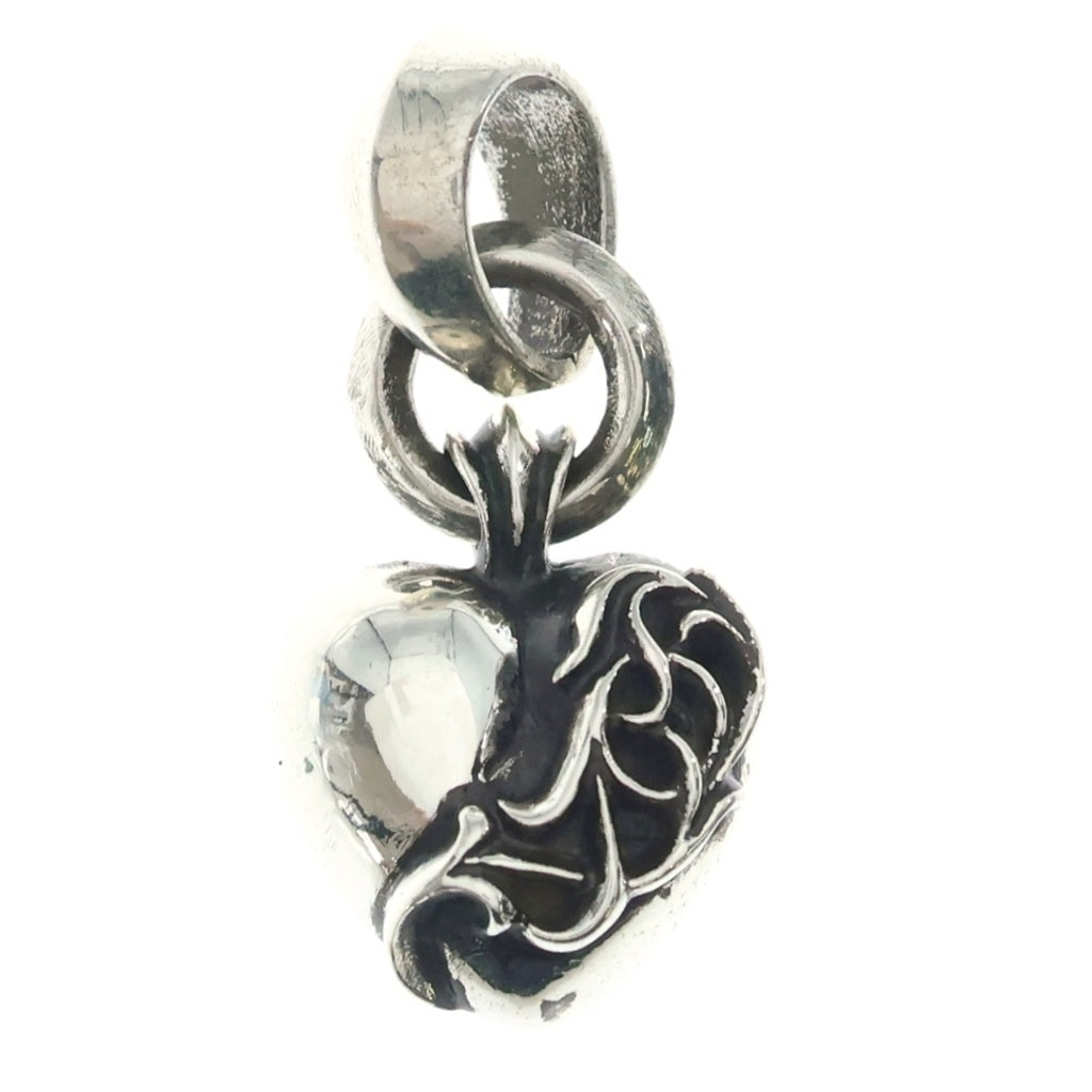 CHROME HEARTS(クロムハーツ) HEART PENDANT BALE CANNES LIMITED カンヌ限定 ハートペンダントベイル シルバーチェーム