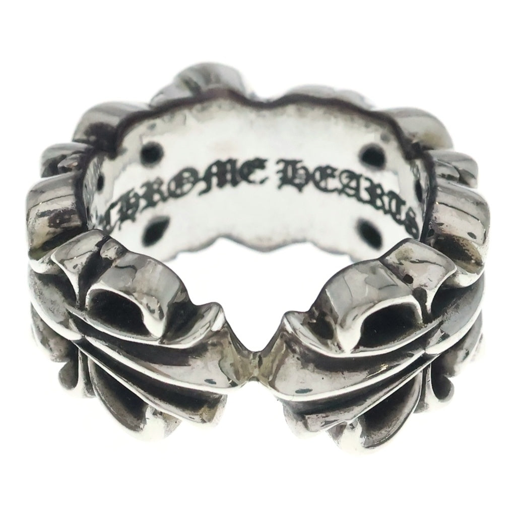 CHROME HEARTS(クロムハーツ) DBL FLORAL CRS HEART ダブルフローラルクロスハート シルバーリング
