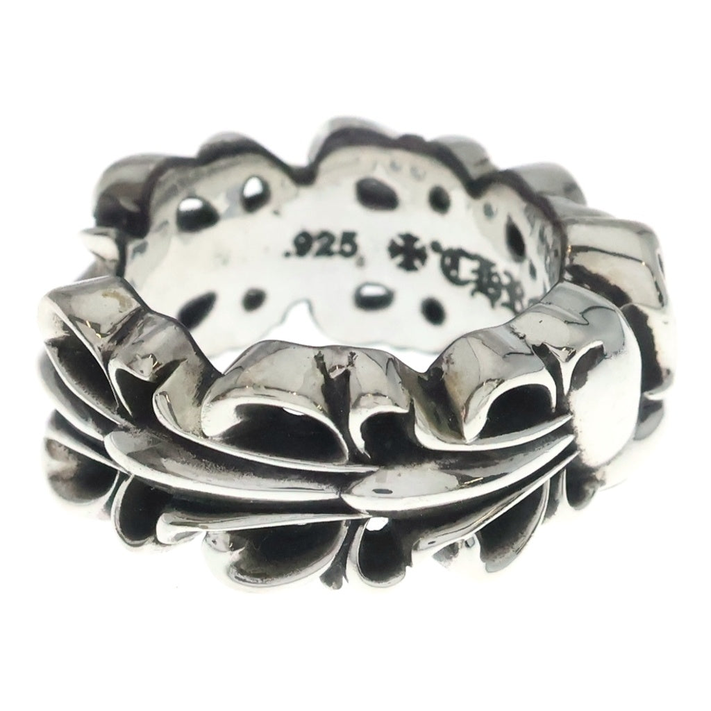 CHROME HEARTS(クロムハーツ) DBL FLORAL CRS HEART ダブルフローラルクロスハート シルバーリング