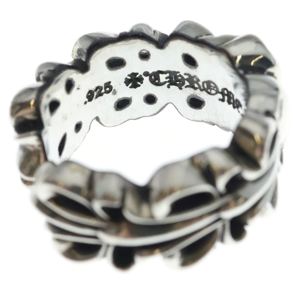 CHROME HEARTS(クロムハーツ) DBL FLORAL CRS HEART ダブルフローラルクロスハート シルバーリング