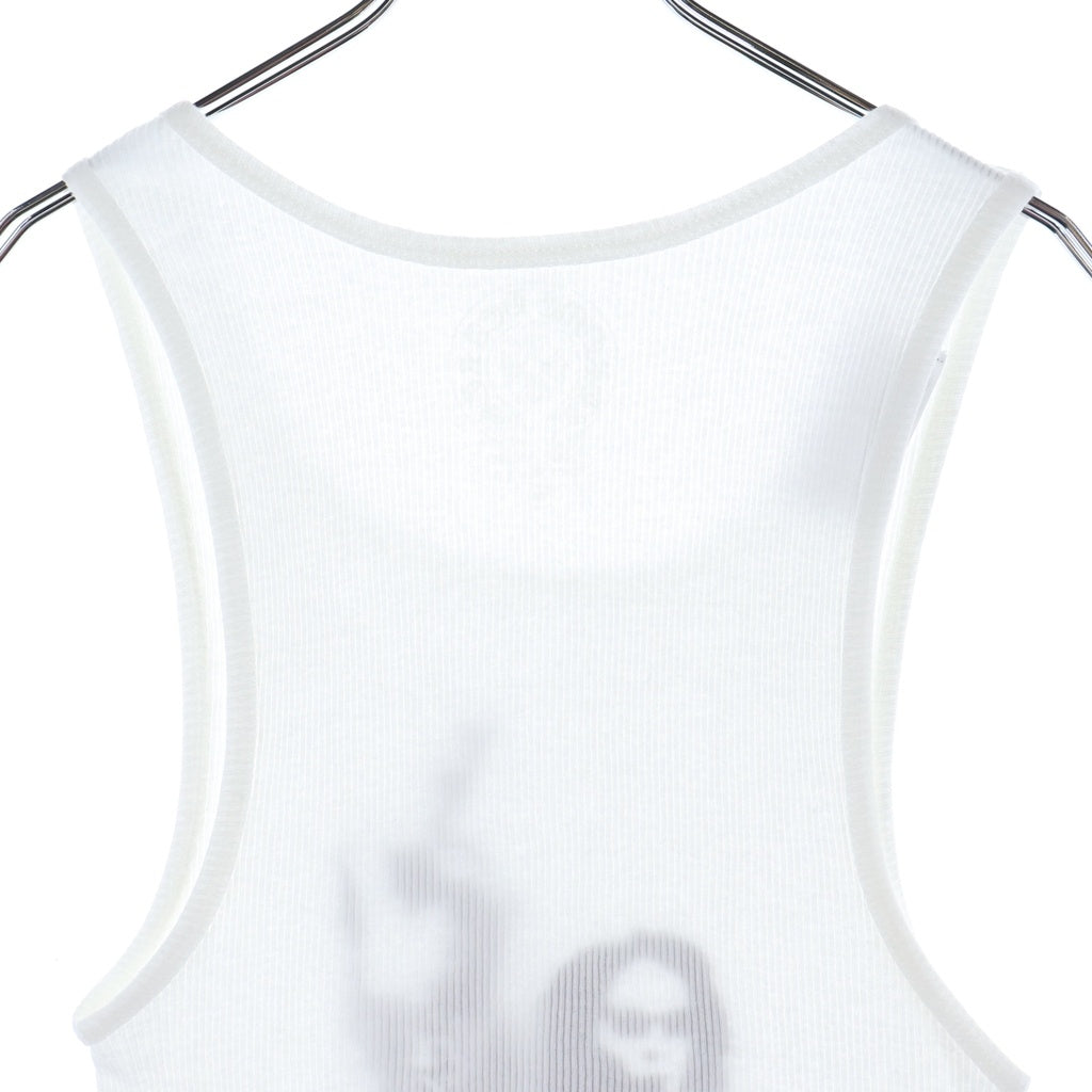 CHROME HEARTS(クロムハーツ) RIB TANK リチャードスタークプリント コットンタンクトップ ホワイト