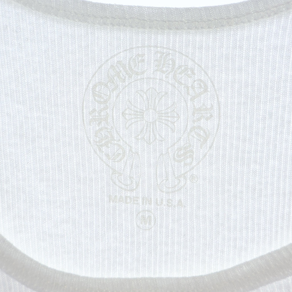 CHROME HEARTS(クロムハーツ) RIB TANK リチャードスタークプリント コットンタンクトップ ホワイト