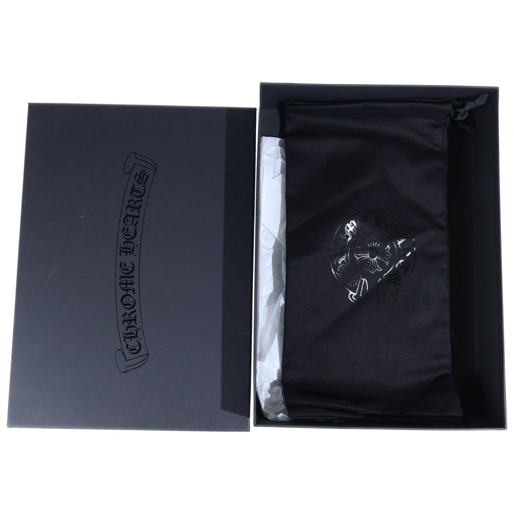 CHROME HEARTS(クロムハーツ) CH SLIDE CHプラスパッチレオパードハラコサンダル ブラウン/レッド