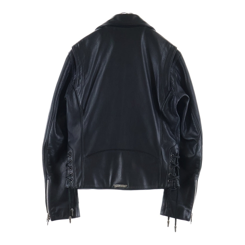 CHROME HEARTS(クロムハーツ) JJ DEAN JJディーン ダガージップライダースレザージャケット ブラック/シルバー