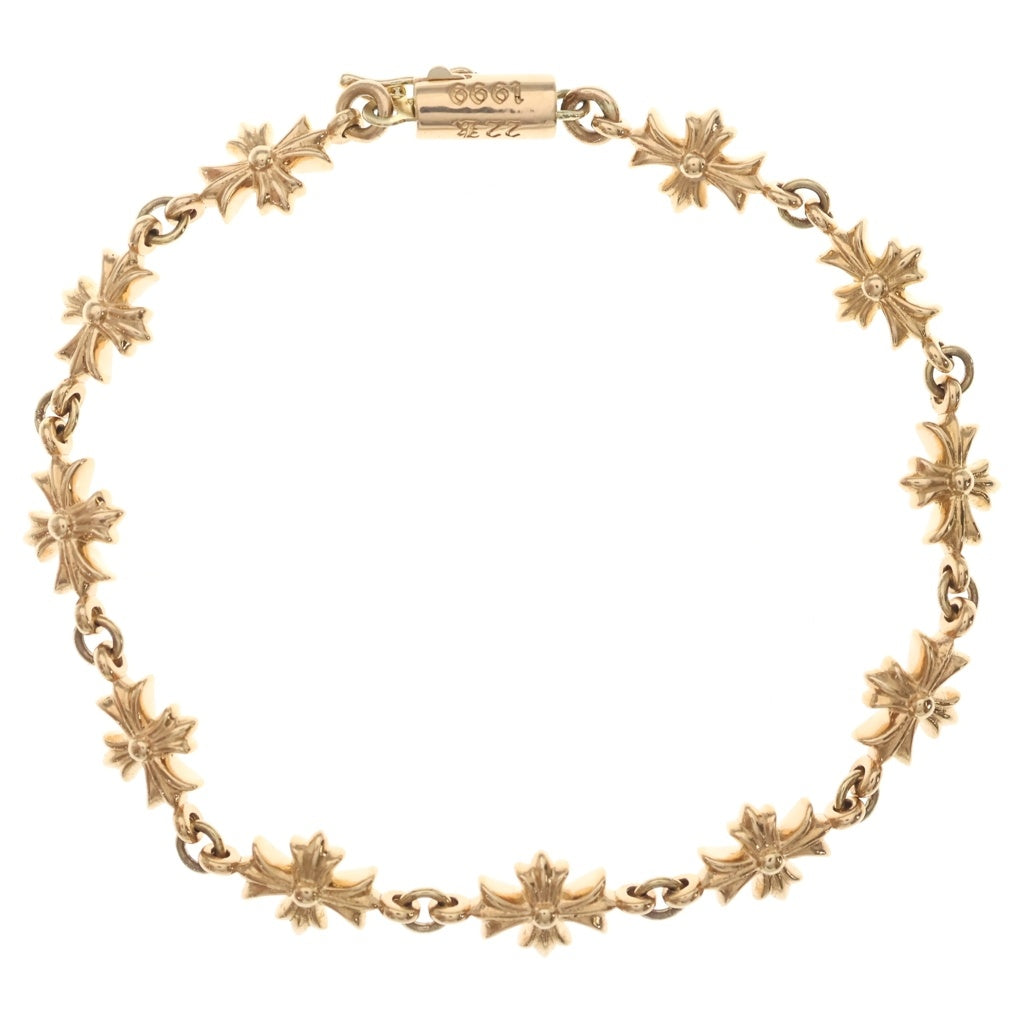 CHROME HEARTS(クロムハーツ) 22K TNY E CH PLS タイニーE CHプラス ブレスレット ゴールド BCA027