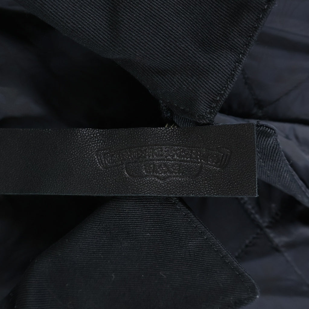 CHROME HEARTS(クロムハーツ) PPO MATTY BOYキルティングナイロンジャケット ブラック/レッド/シルバー