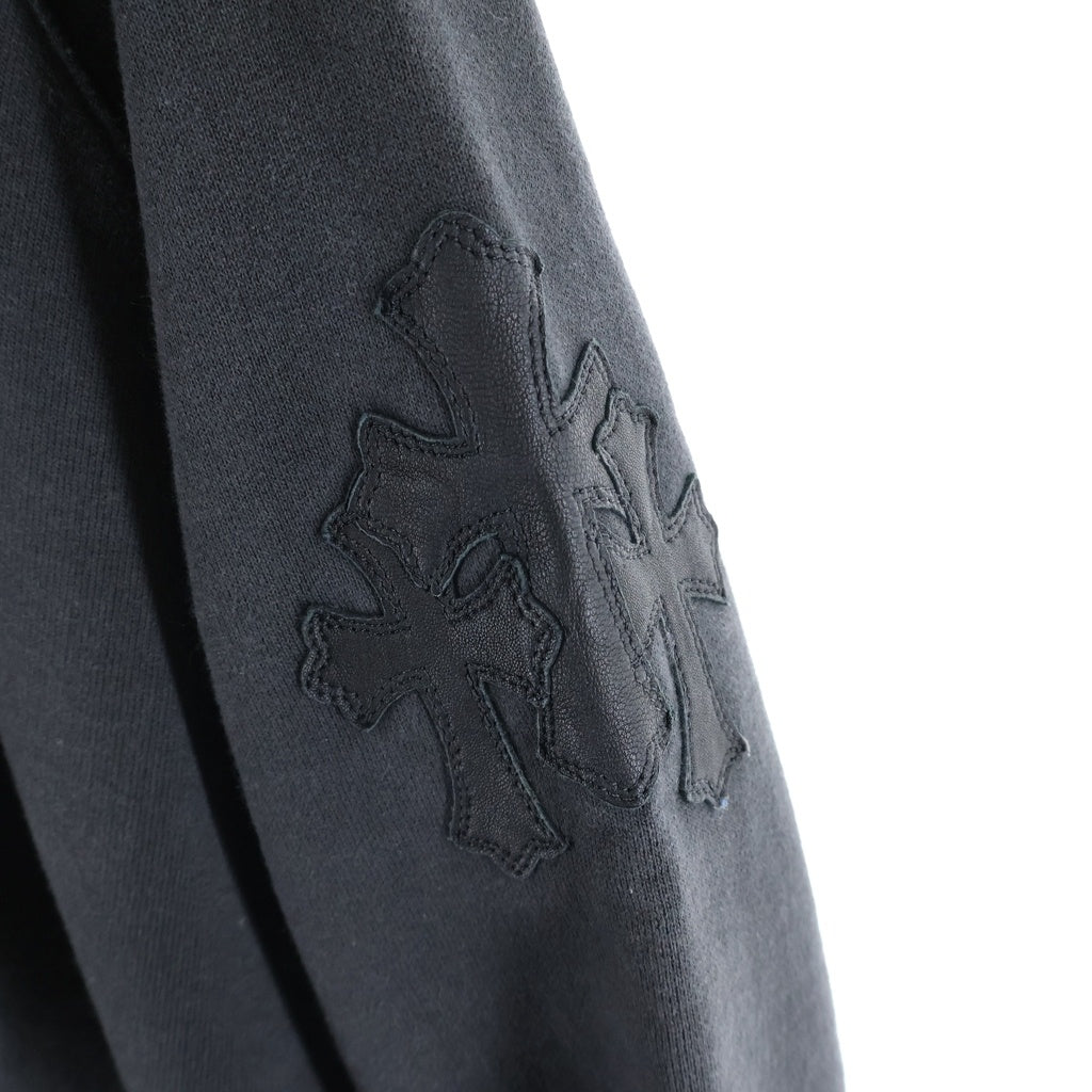 CHROME HEARTS(クロムハーツ) Y NOT HD PLVR GYN U PAPER JAM ラベル付きクロスパッチプルオーバーパーカー