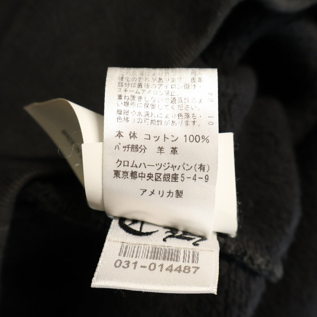 CHROME HEARTS(クロムハーツ) Y NOT HD PLVR GYN U PAPER JAM ラベル付きクロスパッチプルオーバーパーカー