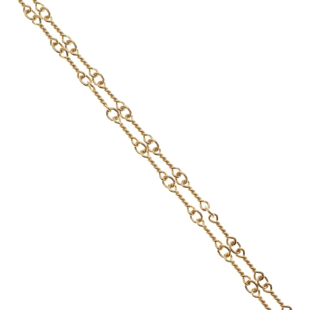 CHROME HEARTS(クロムハーツ) 22K NECKCHAIN T20 ツイストチェーン20inch ゴールドネックレス