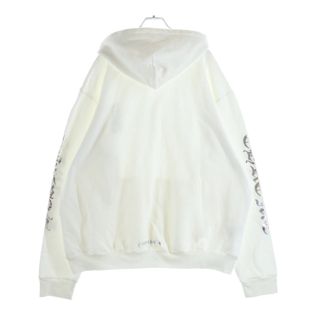 CHROME HEARTS(クロムハーツ) SWTSHRT PLVR オンライン限定パーカー シルバー/ホワイト