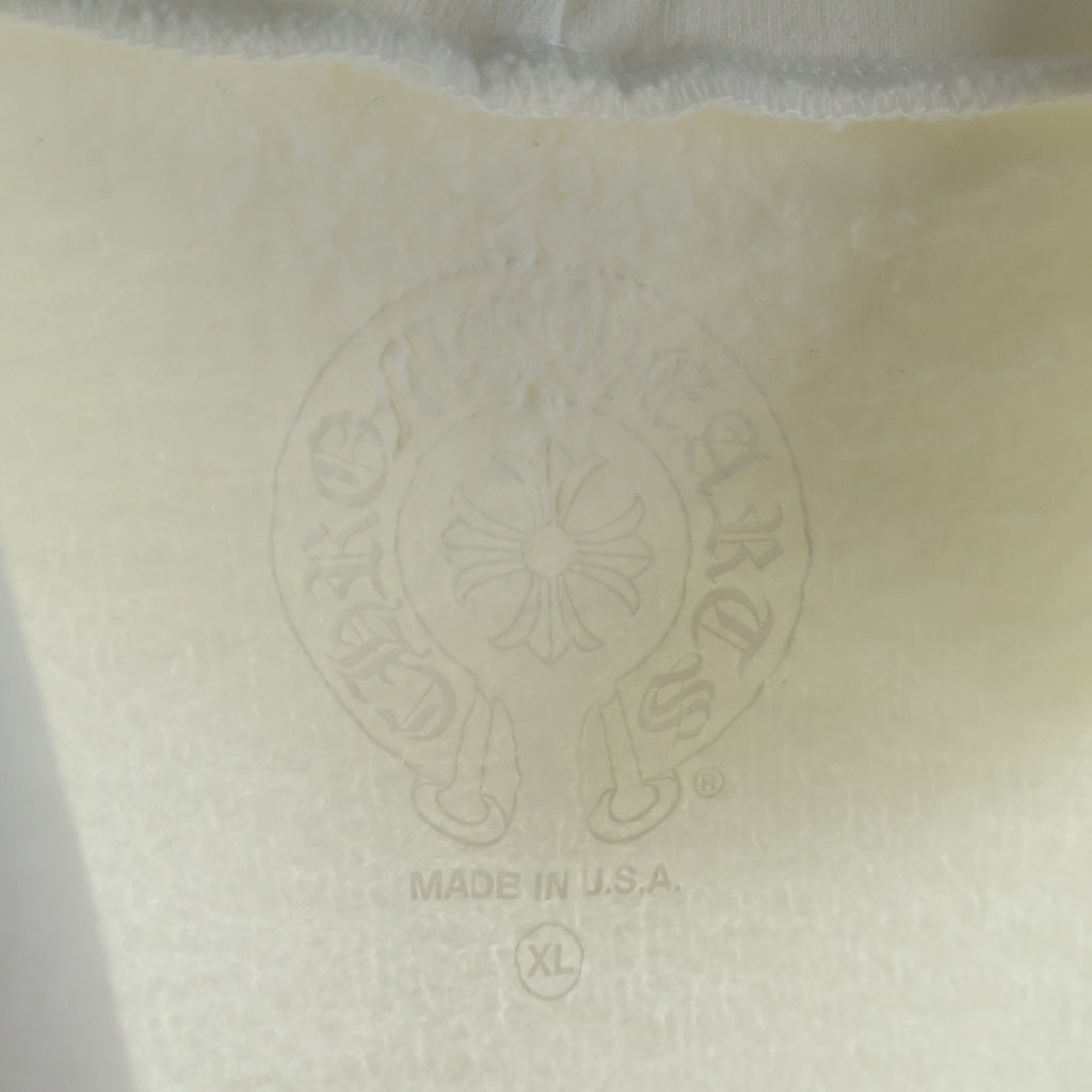 CHROME HEARTS(クロムハーツ) SWTSHRT PLVR オンライン限定パーカー シルバー/ホワイト