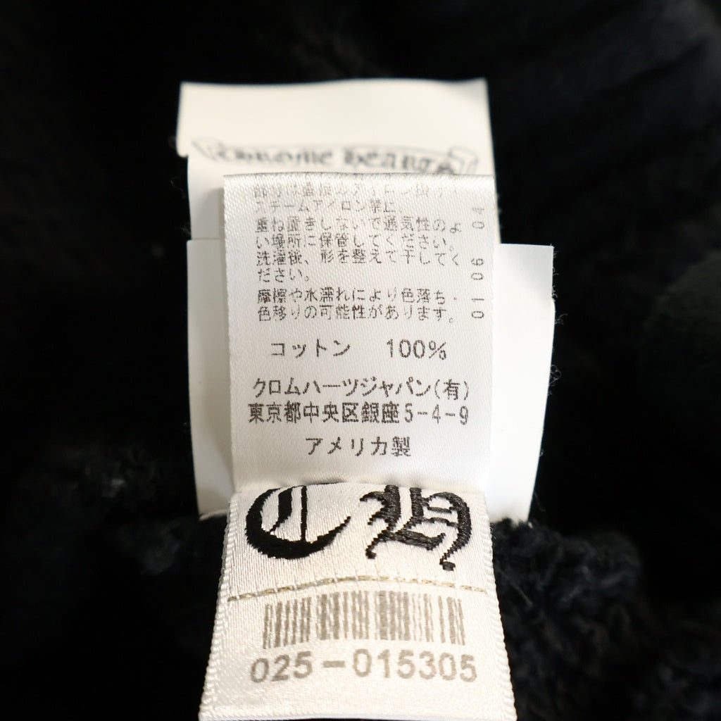 CHROME HEARTS(クロムハーツ) CHプラス総柄 英字刺繍コットンハーフパンツ ブラック