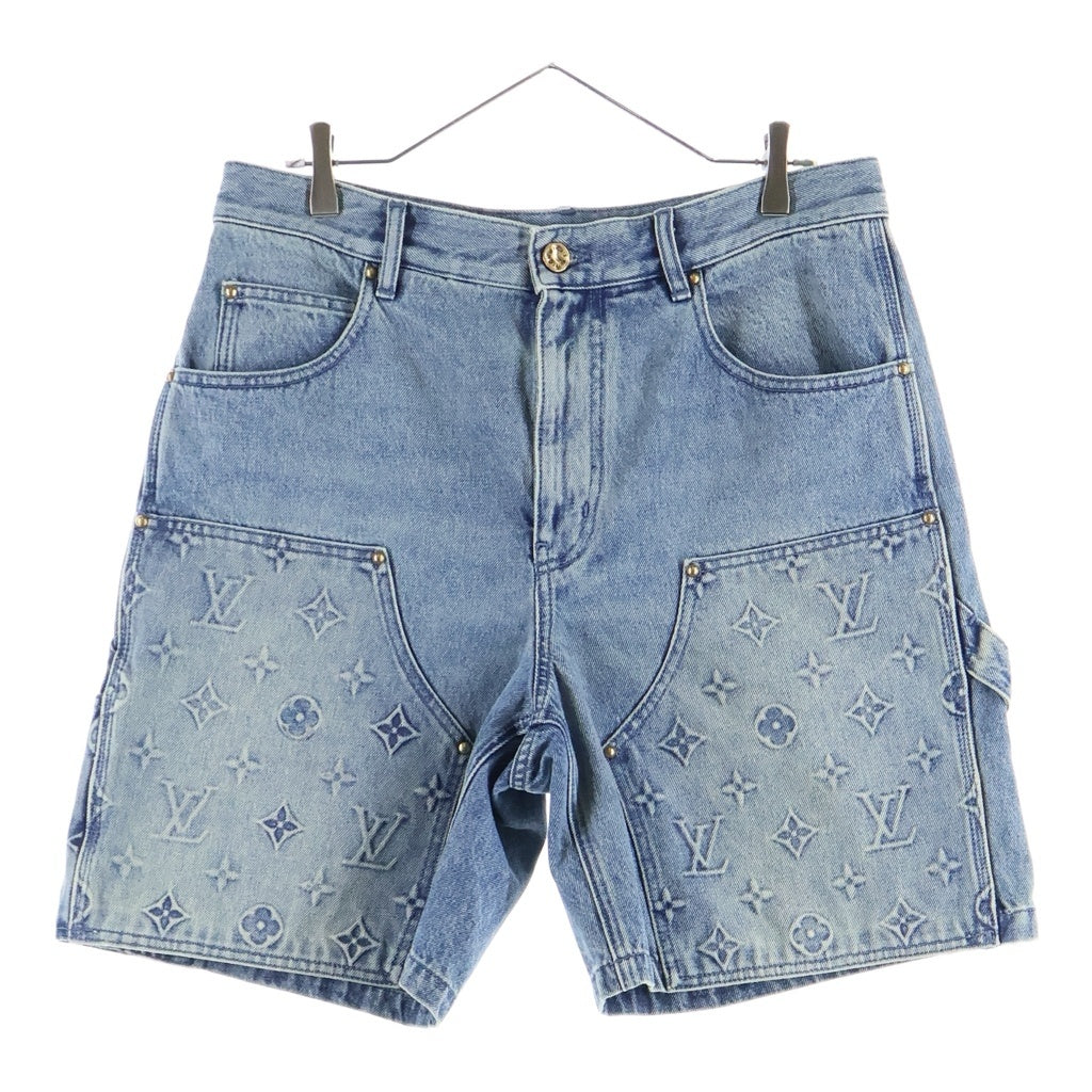 LOUIS VUITTON(ルイヴィトン) 23AW Denim Carpenter Shorts Embossed モノグラムカーペンターデニムショートパンツ ブルー RM232Q Y38 HPD47W