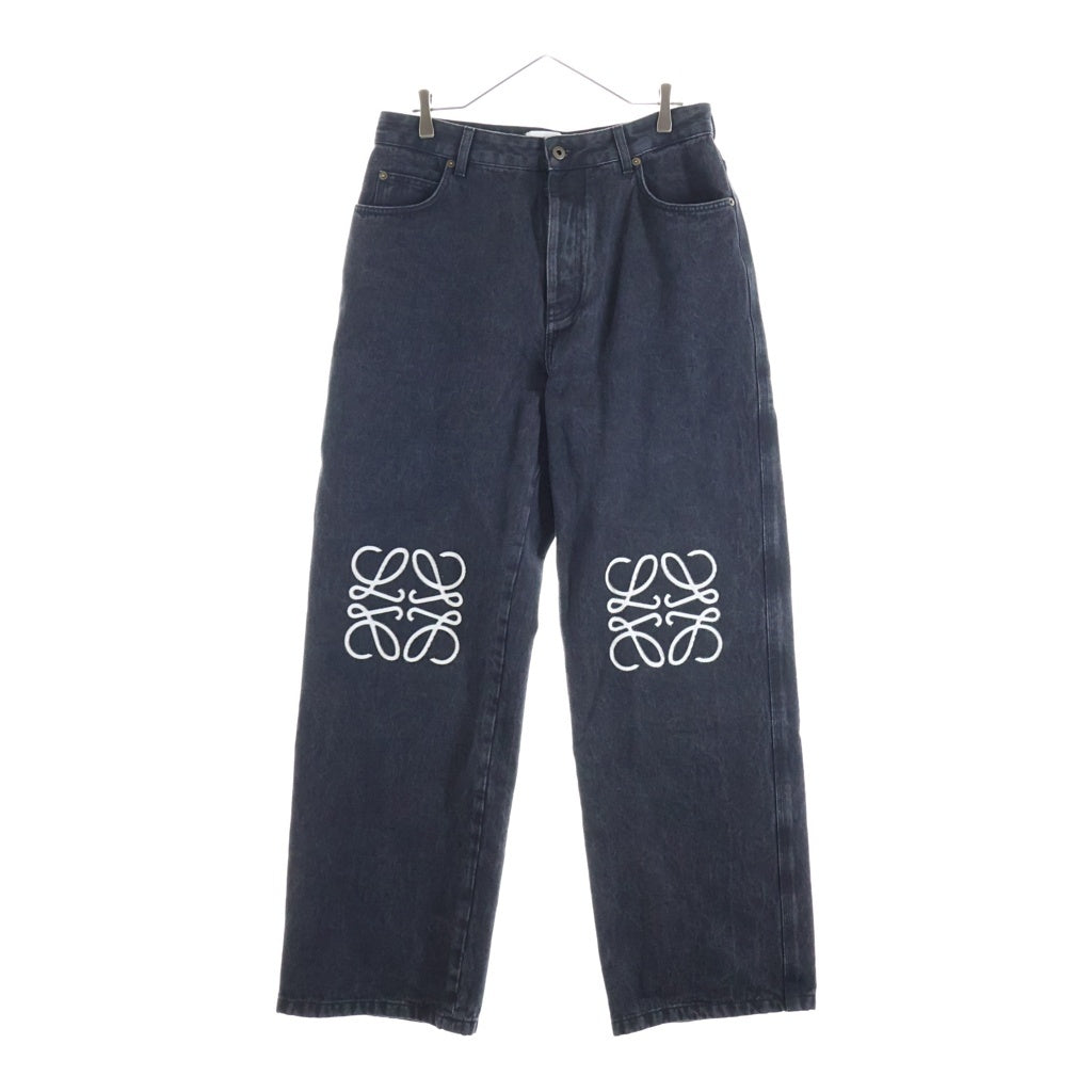 LOEWE(ロエベ) ANAGRAM BAGGY JEANS アナグラム刺繍 バギーパンツ デニムパンツ ブラック H526Y11W61