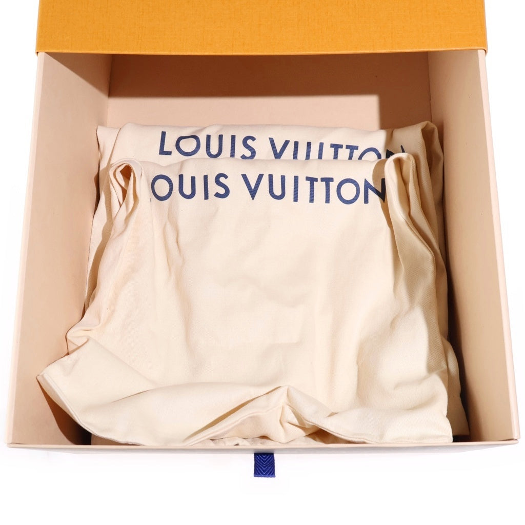 LOUIS VUITTON(ルイヴィトン) モカシンロゴ レザーデッキシューズ ブラウン FA0183