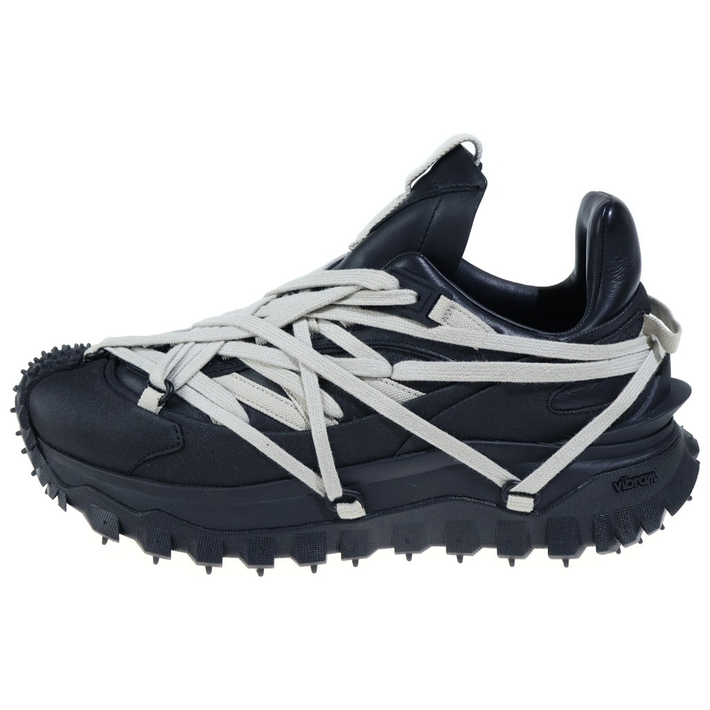 Rick Owens(リックオウエンス) ×MONCLER TRAILGRIP MEGALACE DUST ローカットスニーカー ブラック MU01F4M10M4321