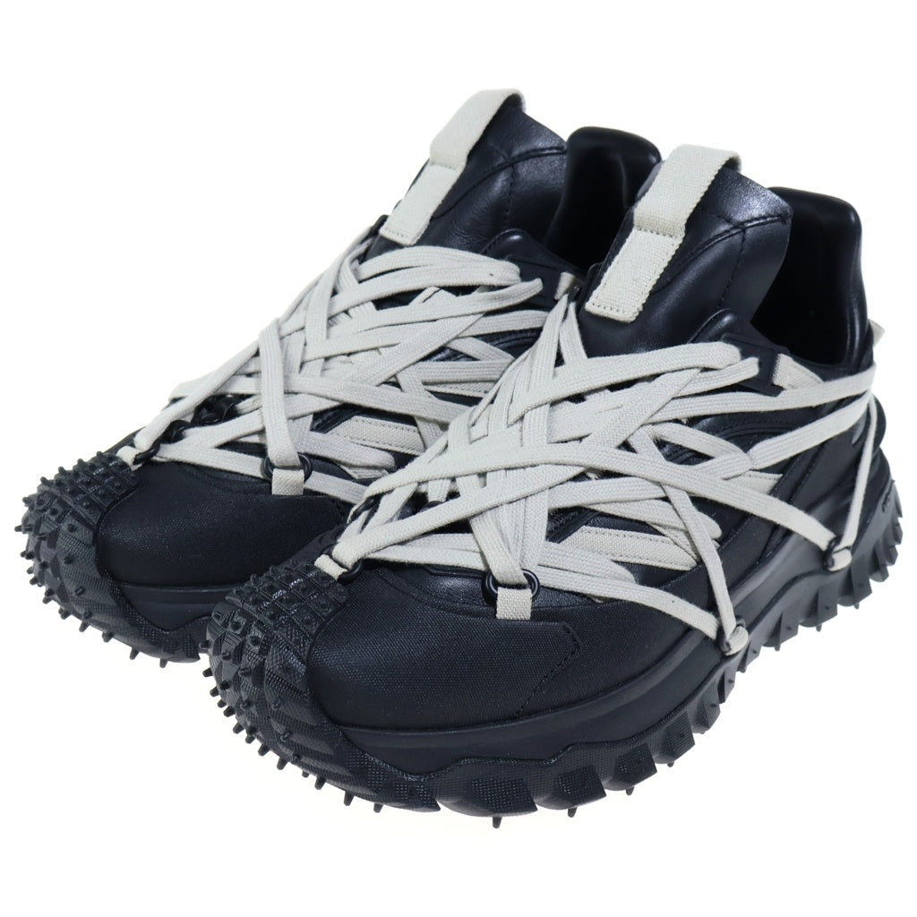 Rick Owens(リックオウエンス) ×MONCLER TRAILGRIP MEGALACE DUST ローカットスニーカー ブラック MU01F4M10M4321