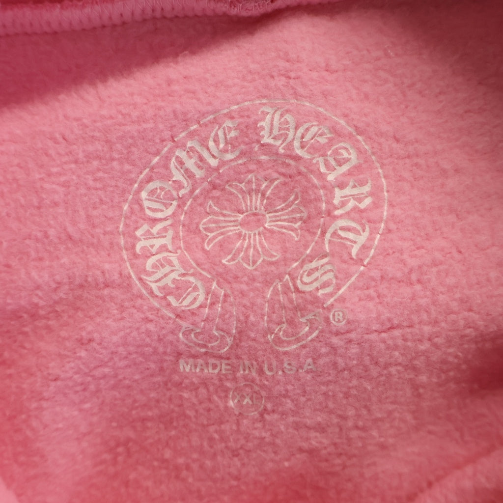 CHROME HEARTS(クロムハーツ) SWTSHRT PLVR バックアーチロゴパーカー ピンク