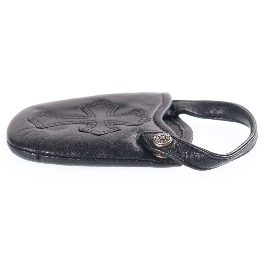 CHROME HEARTS(クロムハーツ) PHONE POUCH V1 クロスパッチ レザー携帯ケース ブラック
