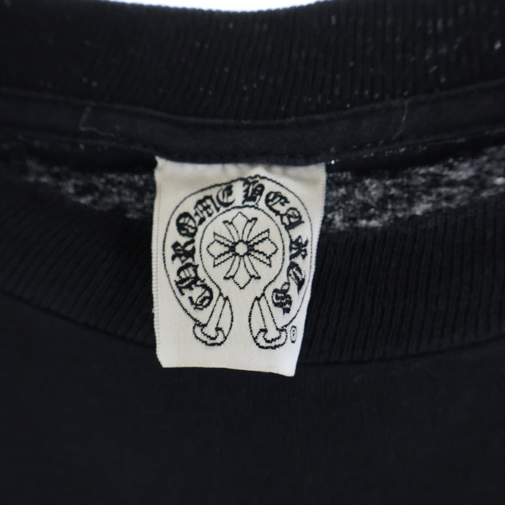 CHROME HEARTS(クロムハーツ) OLD CH SCROLL LOGO L/S TEE スクロールロゴ アームプリント 長袖Tシャツ ブラック