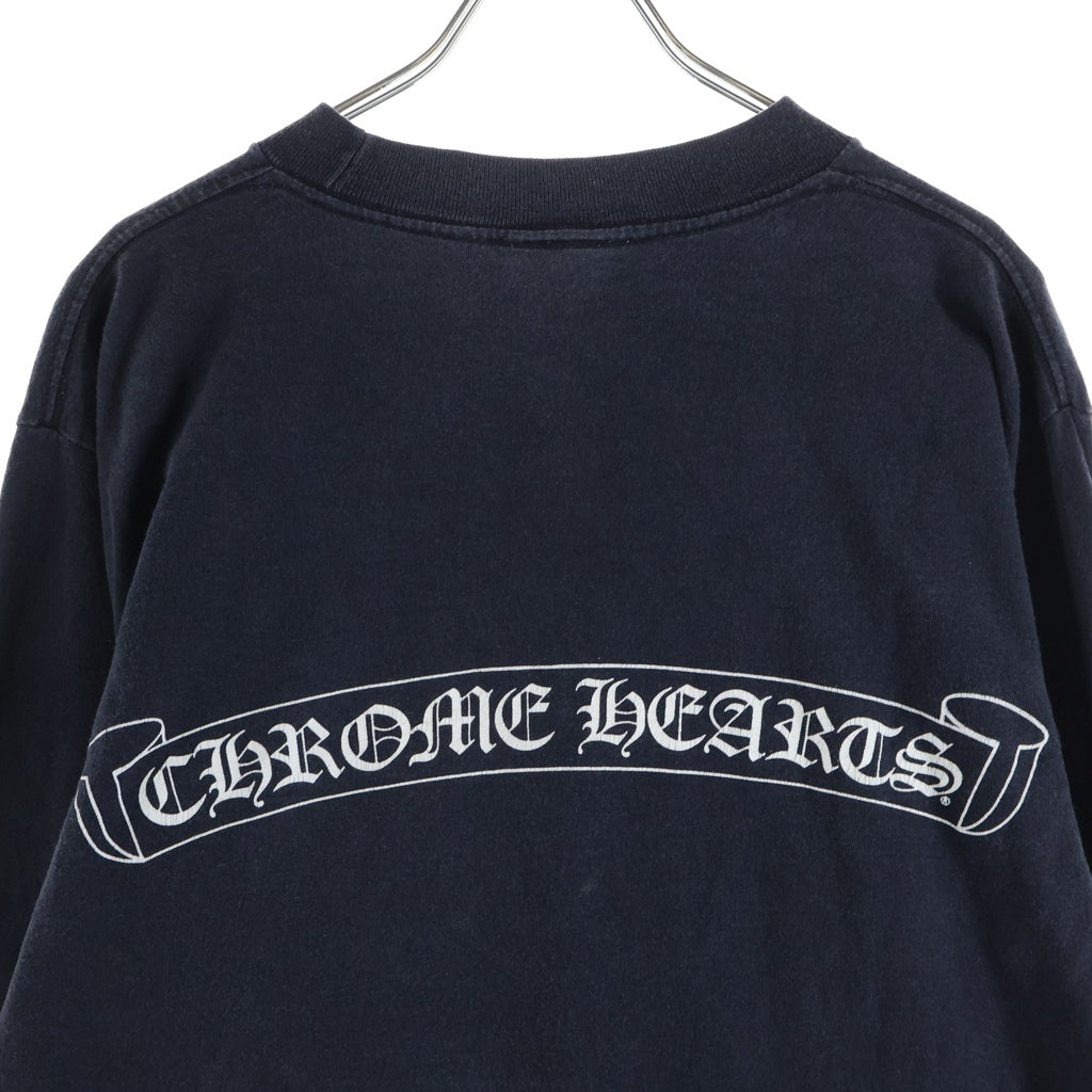 CHROME HEARTS(クロムハーツ) OLD CH SCROLL LOGO L/S TEE スクロールロゴ アームプリント 長袖Tシャツ ブラック