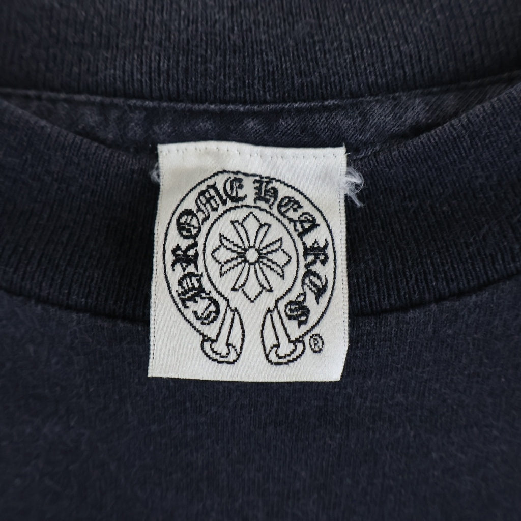CHROME HEARTS(クロムハーツ) OLD CH SCROLL LOGO L/S TEE スクロールロゴ アームプリント 長袖Tシャツ ブラック