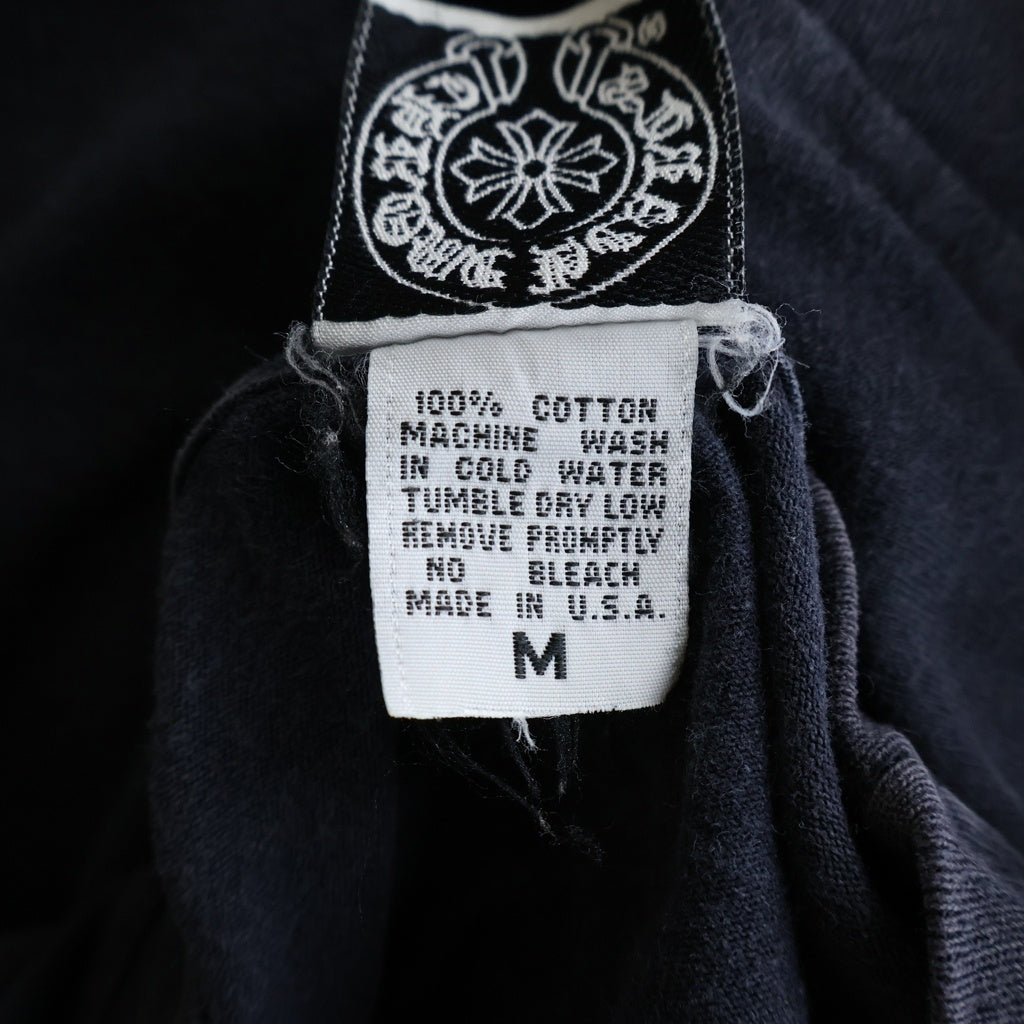 CHROME HEARTS(クロムハーツ) OLD CH SCROLL LOGO L/S TEE スクロールロゴ アームプリント 長袖Tシャツ ブラック