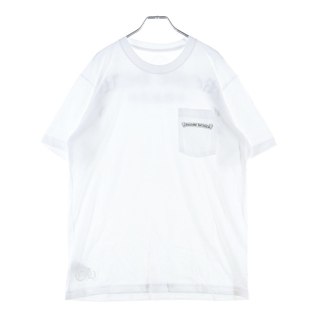 CHROME HEARTS(クロムハーツ) CH T-SHRT 1 バックロゴプリントTシャツ ホワイト/ブラック