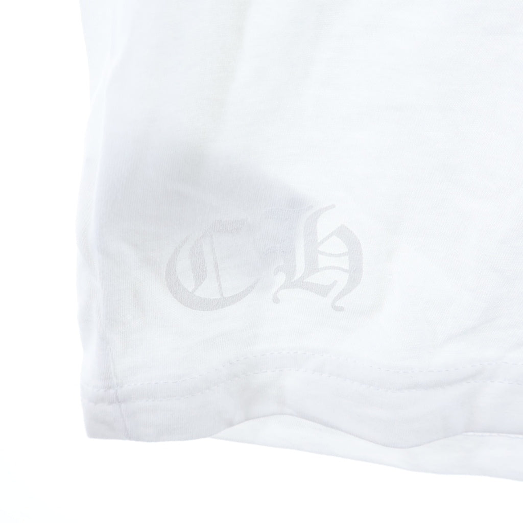 CHROME HEARTS(クロムハーツ) CH T-SHRT 1 バックロゴプリントTシャツ ホワイト/ブラック